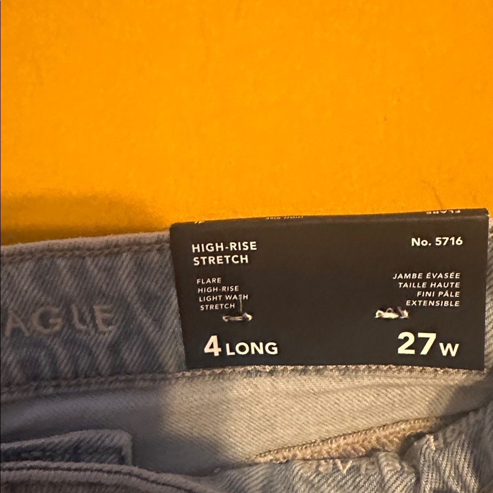 American Eagle Blue Women's Flared Jeans - Picture 5 of 9